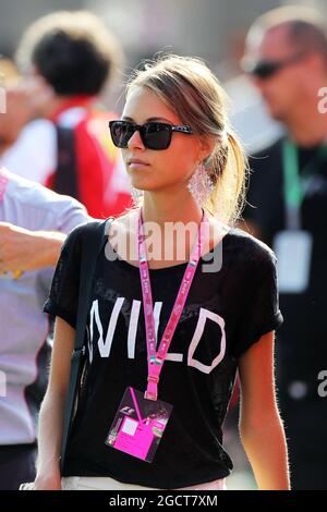 Dasha Kapustina (RUS), la petite amie de Fernando Alonso (ESP) Ferrari. Grand Prix d'Italie, samedi 7 septembre 2013. Monza Italie. Banque D'Images