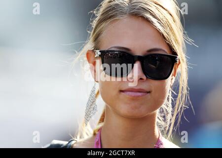 Dasha Kapustina (RUS), la petite amie de Fernando Alonso (ESP) Ferrari. Grand Prix d'Italie, samedi 7 septembre 2013. Monza Italie. Banque D'Images