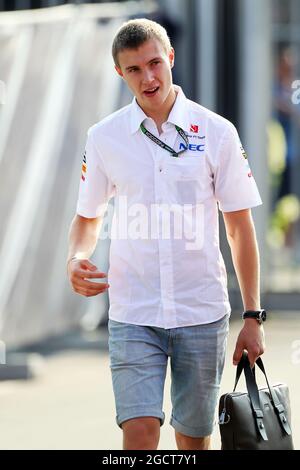 Sergueï Sirotkin (RUS) Sauber. Grand Prix d'Italie, samedi 7 septembre 2013. Monza Italie. Banque D'Images