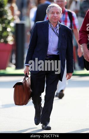 Jean Todt (FRA) Président de la FIA. Grand Prix d'Italie, samedi 7 septembre 2013. Monza Italie. Banque D'Images