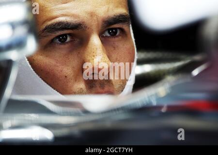 Sergio Perez (MEX) McLaren MP4-28. Grand Prix d'Italie, samedi 7 septembre 2013. Monza Italie. Banque D'Images