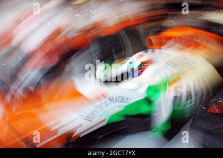 Paul di Resta (GBR) Sahara Force India VJM06. Grand Prix d'Italie, samedi 7 septembre 2013. Monza Italie. Banque D'Images