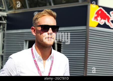 Stuart Broad (GBR) joueur de cricket de l'Angleterre. Grand Prix d'Italie, samedi 7 septembre 2013. Monza Italie. Banque D'Images