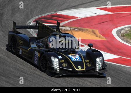 Thomas Holzer (GER) / Dominik Kraihamer (AUT) / Jan Charouz (CZE) Lotus T128. FIA World Endurance Championship, Round 5, Dimanche 22 septembre 2013. Circuit of the Americas, Austin, Texas, États-Unis. Banque D'Images