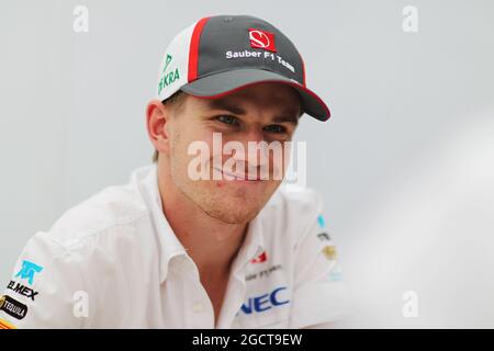 Nico Hulkenberg (GER) Sauber. Grand Prix japonais, jeudi 10 octobre 2013. Suzuka, Japon. Banque D'Images