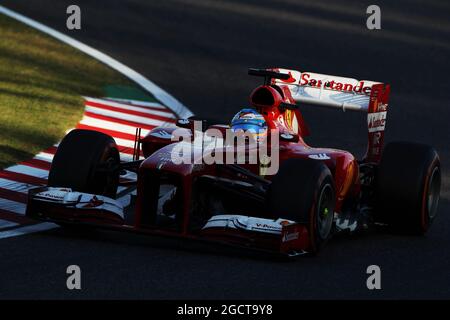 Fernando Alonso (ESP) Ferrari F138. Grand Prix japonais, dimanche 13 octobre 2013. Suzuka, Japon. Banque D'Images