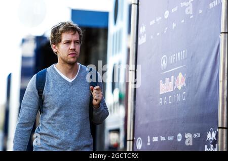 Sebastian Vettel (GER) Red Bull Racing. Test de formule 1, préparatifs, lundi 27 janvier 2014. Jerez, Espagne. Banque D'Images