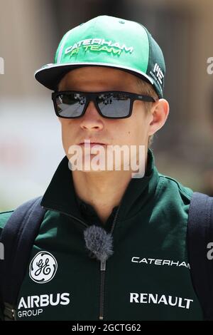 Marcus Ericsson (SWE) Caterham. Grand Prix de Bahreïn, vendredi 4 avril 2014. Sakhir, Bahreïn. Banque D'Images