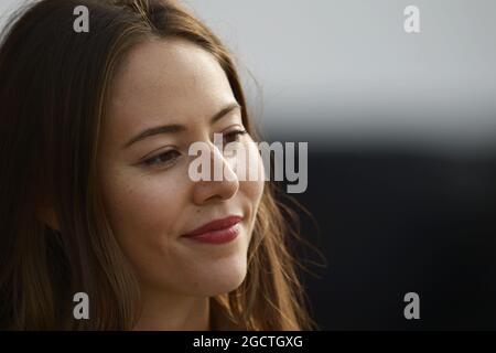 Jessica Michibata (JPN), petite amie de Jenson Button (GBR) McLaren. Grand Prix de Chine, vendredi 18 avril 2014. Shanghai, Chine. Banque D'Images