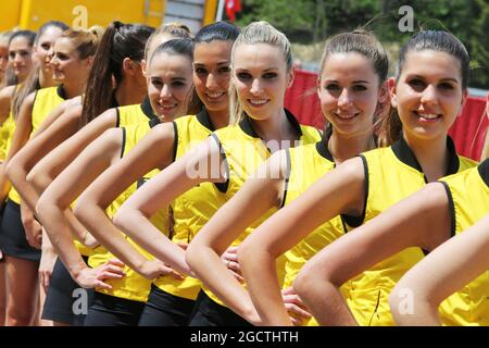 Grille pour filles. Grand Prix d'Espagne, samedi 10 mai 2014. Barcelone, Espagne. Banque D'Images