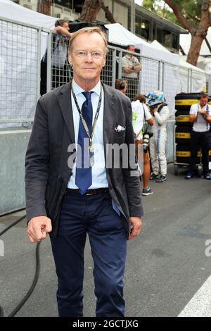 ARI Vatanen (fin) ancien champion du monde de rallye sur la grille. Grand Prix de Monaco, dimanche 25 mai 2014. Monte Carlo, Monaco. Banque D'Images