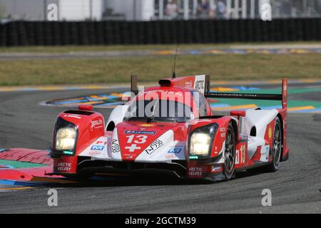 Andrea Belicchi (ITA) / Dominik Kreihamer (AUT) / Fabio Leimer (SUI) #13 Rebellion Racing Rebellion R1 Toyota. FIA World Endurance Championship, le Mans 24 heures, course, samedi 14 juin 2014. Le Mans, France. Banque D'Images