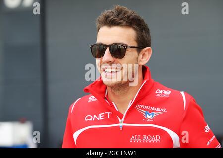 Jules Bianchi (FRA) Marussia F1 Team. Test de Formule 1, mardi 8 juillet 2014. Silverstone, Angleterre. Banque D'Images