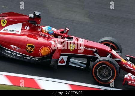 Fernando Alonso (ESP) Ferrari F14-T. Grand Prix japonais, vendredi 3 octobre 2014. Suzuka, Japon. Banque D'Images