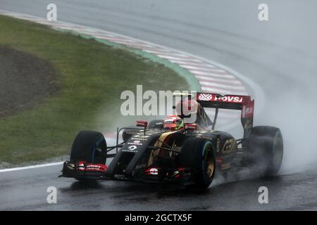 Pasteur Maldonado (VEN) Lotus F1 E21. Grand Prix japonais, dimanche 5 octobre 2014. Suzuka, Japon. Banque D'Images