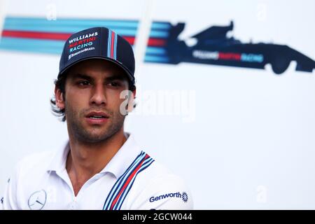 Felipe Nasr (BRA) Williams pilote d'essai et de réserve. Grand Prix brésilien, vendredi 7 novembre 2014. Sao Paulo, Brésil. Banque D'Images