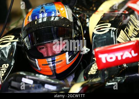 Alex Lynn (GBR) pilote de test Lotus F1 E22. Test de Formule 1, deuxième jour, mercredi 26 novembre 2014. Yas Marina circuit, Abu Dhabi, Émirats Arabes Unis. Banque D'Images