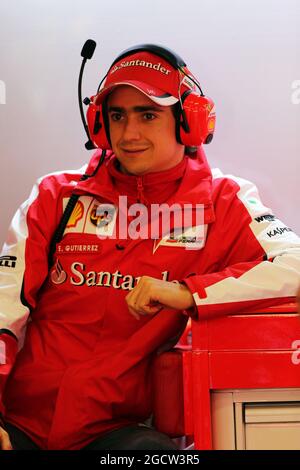 Esteban Gutierrez (MEX) Ferrari pilote d'essai et de réserve. Test Formula One, jour 2, vendredi 27 février 2015. Barcelone, Espagne. Banque D'Images