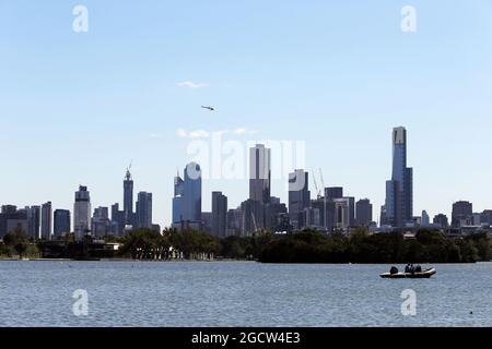 Vue panoramique sur Melbourne. Grand Prix d'Australie, vendredi 13 mars 2015. Albert Park, Melbourne, Australie. Banque D'Images