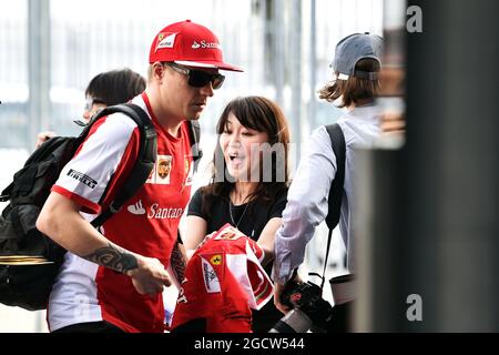 Kimi Raikkonen (fin) Ferrari. Grand Prix de Malaisie, vendredi 27 mars 2015. Sepang, Kuala Lumpur, Malaisie. Banque D'Images