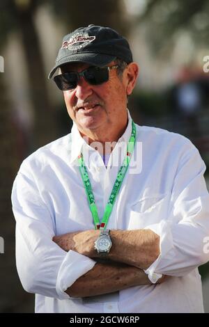 Nick Mason (GBR) batteur Pink Floyd. Grand Prix de Bahreïn, dimanche 19 avril 2015. Sakhir, Bahreïn. Banque D'Images