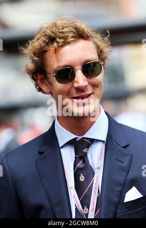 Andrea Albert Pierre Casiraghi (mon) neveu de HSH Prince Albert de Monaco (mon). Grand Prix de Monaco, samedi 23 mai 2015. Monte Carlo, Monaco. Banque D'Images