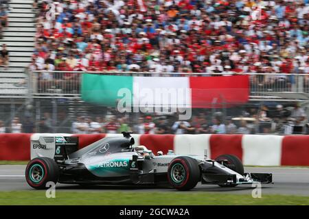Lewis Hamilton (GBR) Mercedes AMG F1 W06. Grand Prix du Canada, dimanche 7 juin 2015. Montréal, Canada. Banque D'Images