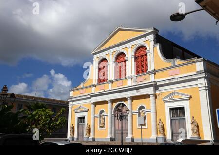 Pointe a Pitre, la plus grande ville de Guadeloupe. Église catholique de Saint-Pierre et Saint-Paul, connue localement sous le nom de Cathédrale. Banque D'Images