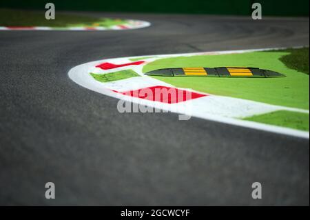 Détail de la bordure du circuit. Grand Prix d'Italie, jeudi 3 septembre 2015. Monza Italie. Banque D'Images