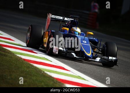 Marcus Ericsson (SWE) Sauber C34. Grand Prix d'Italie, vendredi 4 septembre 2015. Monza Italie. Banque D'Images