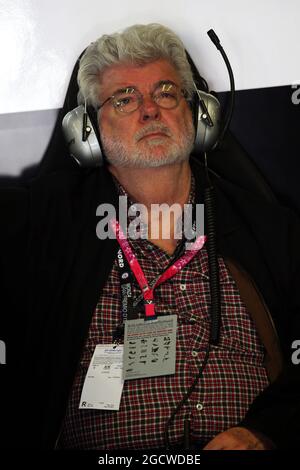 George Lucas (États-Unis) Créateur Star Wars. Grand Prix d'Italie, samedi 5 septembre 2015. Monza Italie. Banque D'Images