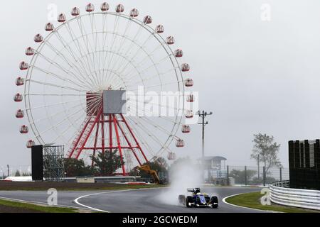 Marcus Ericsson (SWE) Sauber C34. Grand Prix japonais, vendredi 25 septembre 2015. Suzuka, Japon. Banque D'Images