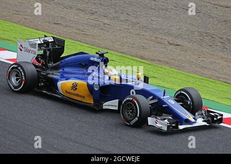 Marcus Ericsson (SWE) Sauber C34. Grand Prix japonais, samedi 26 septembre 2015.. Suzuka, Japon. Banque D'Images