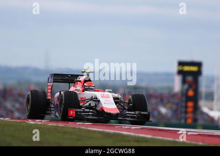 Alexander Rossi (USA) Manor Marussia F1 Team. Grand Prix des États-Unis, dimanche 25 novembre 2015. Circuit of the Americas, Austin, Texas, États-Unis. Banque D'Images