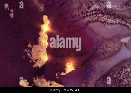 Fond de texture en marbre violet et or abstrait. Papier peint de luxe aux touches de peinture et aux vagues de couleurs. Illustration d'art liquide moderne pour affiche, f Illustration de Vecteur