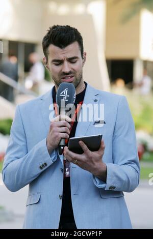 Steve Jones (GBR) Channel 4 F1 Presenter. Grand Prix de Bahreïn, samedi 2 avril 2016. Sakhir, Bahreïn. Banque D'Images