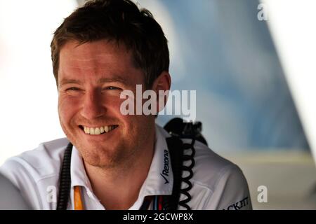 Rob Smedley (GBR) Williams, responsable de la performance des véhicules. Grand Prix de Chine, jeudi 14 avril 2016. Shanghai, Chine. Banque D'Images