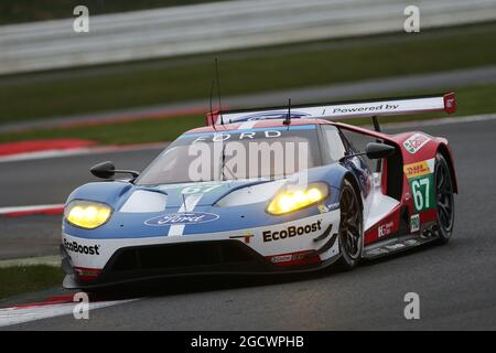 Marino Franchitti (GBR) / Andy Priaulx (GBR) / Harry Tincknell (GBR) #67 Ford Chip Ganassi Team UK Ford GT. Championnat du monde d'endurance de la FIA, 1ère partie, vendredi 15 avril 2016. Silverstone, Angleterre. Banque D'Images