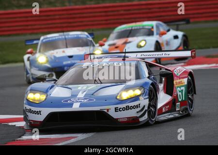 Marino Franchitti (GBR) / Andy Priaulx (GBR) / Harry Tincknell (GBR) #67 Ford Chip Ganassi Team UK Ford GT. FIA World Endurance Championship, Round 1, Sunsay 17 avril 2016. Silverstone, Angleterre. Banque D'Images