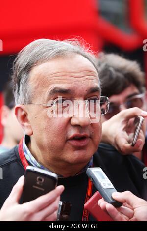 Sergio Marchionne (ITA), Président et chef de la direction de Ferrari de Fiat Chrysler automobiles. Grand Prix d'Espagne, dimanche 17 mai 2016. Barcelone, Espagne. Banque D'Images