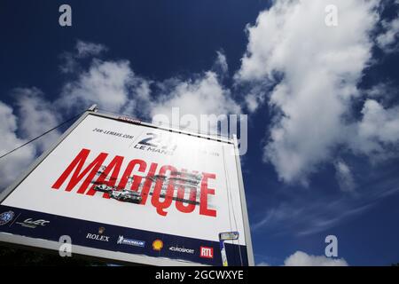 Atmosphère. FIA World Endurance Championship, le Mans 24 heures - entraînement et qualification, mercredi 15 juin 2016. Le Mans, France. Banque D'Images