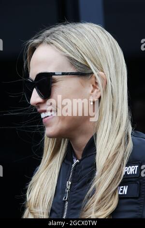 Carmen Jorda (ESP) Renault Sport F1 Team pilote de développement. Grand Prix de Grande-Bretagne, dimanche 10 juillet 2016. Silverstone, Angleterre. Banque D'Images