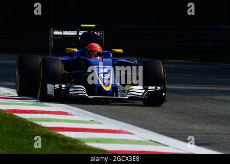 Felipe Nasr (BRA) Sauber C35. Grand Prix d'Italie, vendredi 2 septembre 2016. Monza Italie. Banque D'Images