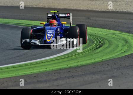 Felipe Nasr (BRA) Sauber C35. Grand Prix d'Italie, vendredi 2 septembre 2016. Monza Italie. Banque D'Images