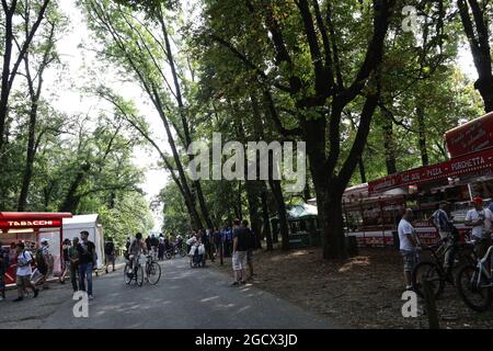 Ventilateurs. Grand Prix d'Italie, vendredi 2 septembre 2016. Monza Italie. Banque D'Images