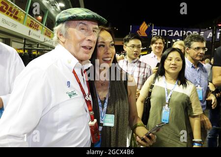 Jackie Stewart (GBR). Grand Prix de Singapour, samedi 17 septembre 2016. Marina Bay Street circuit, Singapour. Banque D'Images