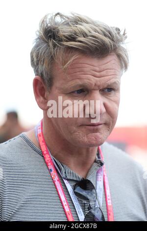 Gordon Ramsey (GBR) Chef de célébrité. Grand Prix des États-Unis, dimanche 23 octobre 2016. Circuit of the Americas, Austin, Texas, États-Unis. Banque D'Images