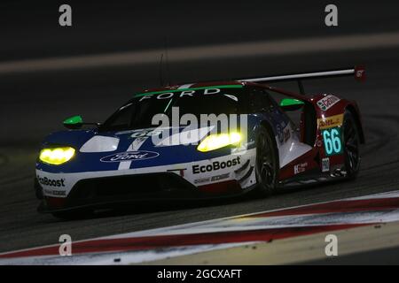 Stefan Mucke (GER) / Oliver Pla (FRA) #66 Ford Chip Ganassi Team UK Ford GT. Championnat du monde d'endurance FIA, Round 9, jeudi 17 novembre 2016. Sakhir, Bahreïn. Banque D'Images