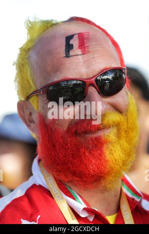 Fan de Ferrari. Grand Prix d'Australie, vendredi 24 mars 2017. Albert Park, Melbourne, Australie. Banque D'Images