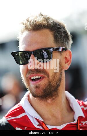 Sebastian Vettel (GER) Ferrari. Grand Prix d'Australie, vendredi 24 mars 2017. Albert Park, Melbourne, Australie. Banque D'Images